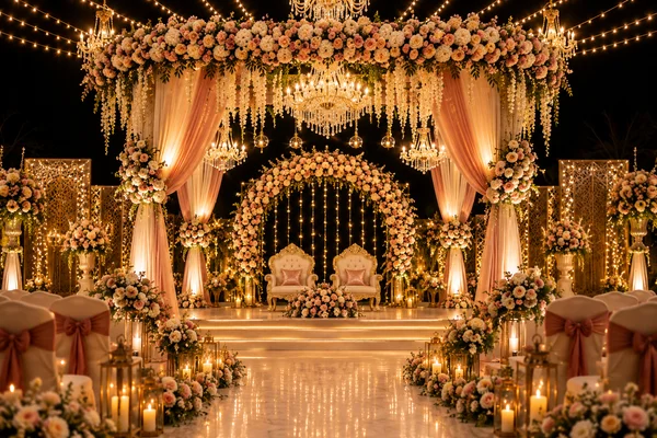 Boho Pampas Setup