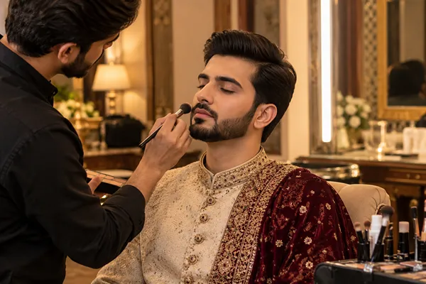groom makeup